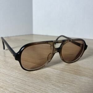 Vintage Titmus Z87 6 PC4 BRG Eyeglasses Aviator Dark Brown 56-16